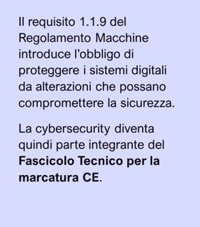 Box regolamento macchine